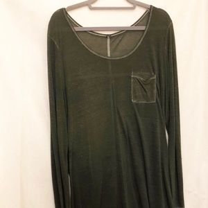 Torrid long sleeve hi-Lo burnout top